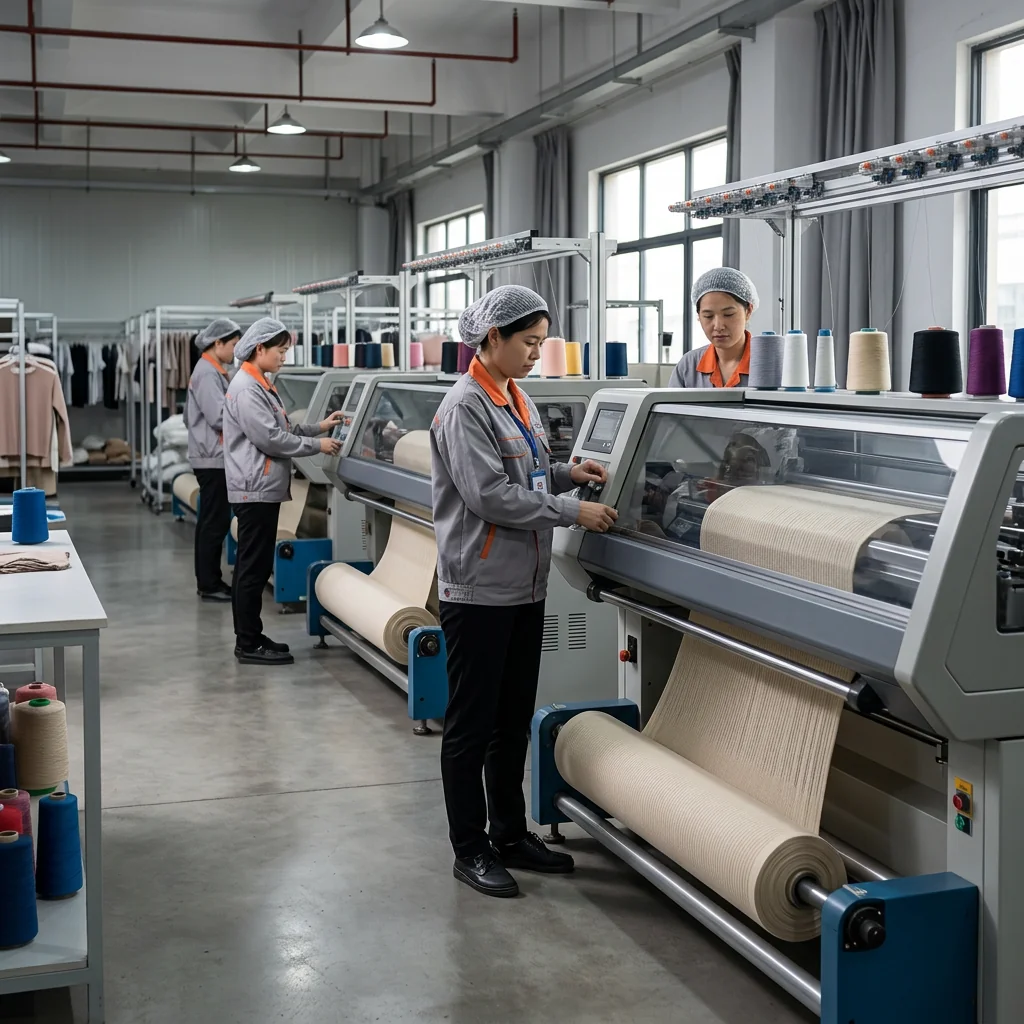Stable daily knit-line output