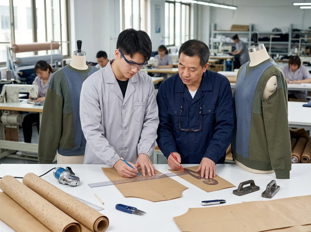 Brand exclusive pattern block adjustment for sweatshirt fit