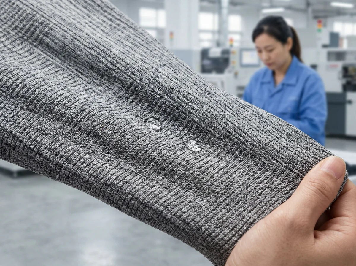 Breathable moisture-wicking knit