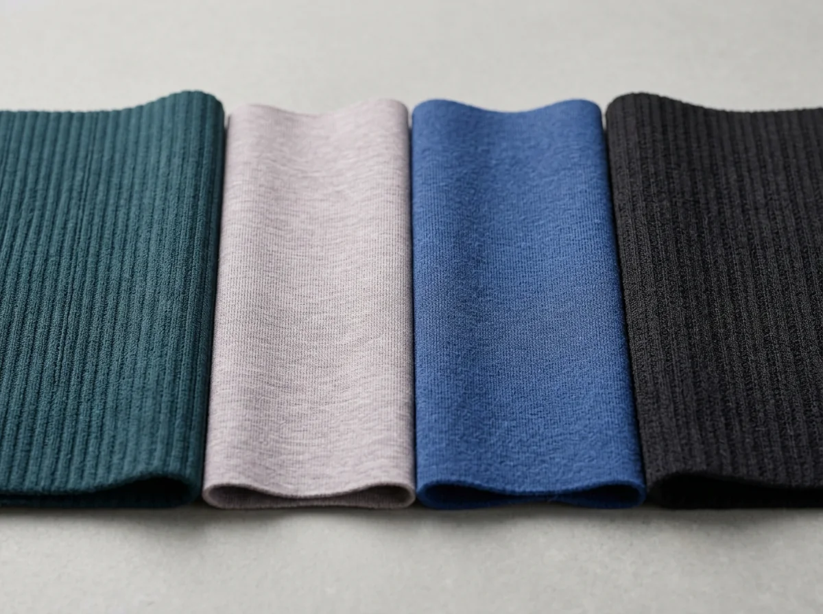 Brushed soft-feel knit fabric texture