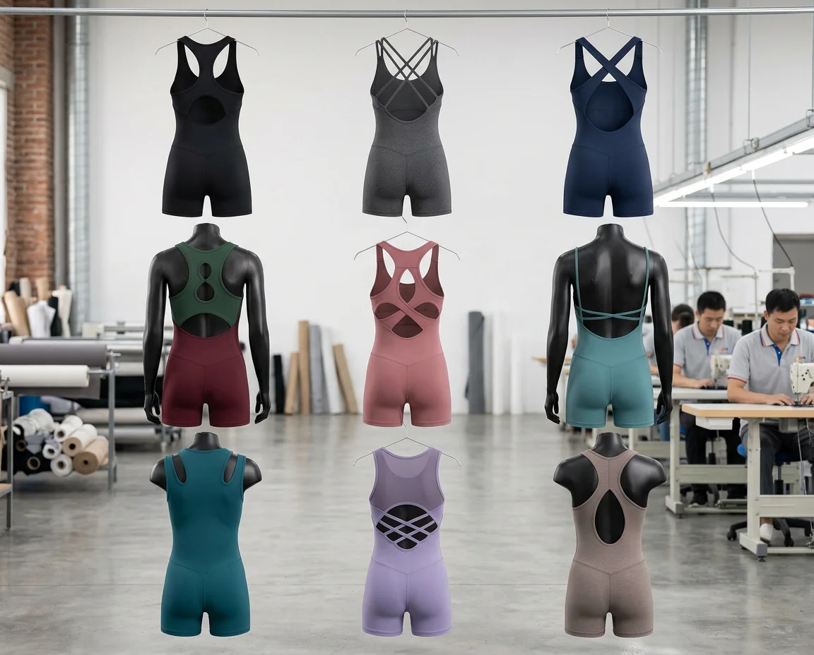 Cut-out yoga romper