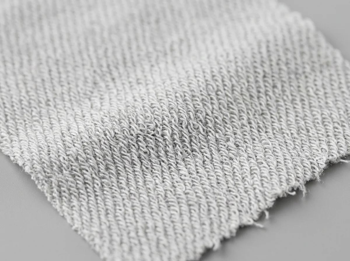 French Terry 200-240 GSM looped lightweight fabric macro