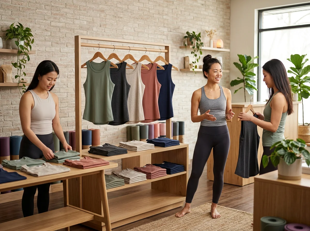 Independent yoga teacher — personal brand tank top capsule