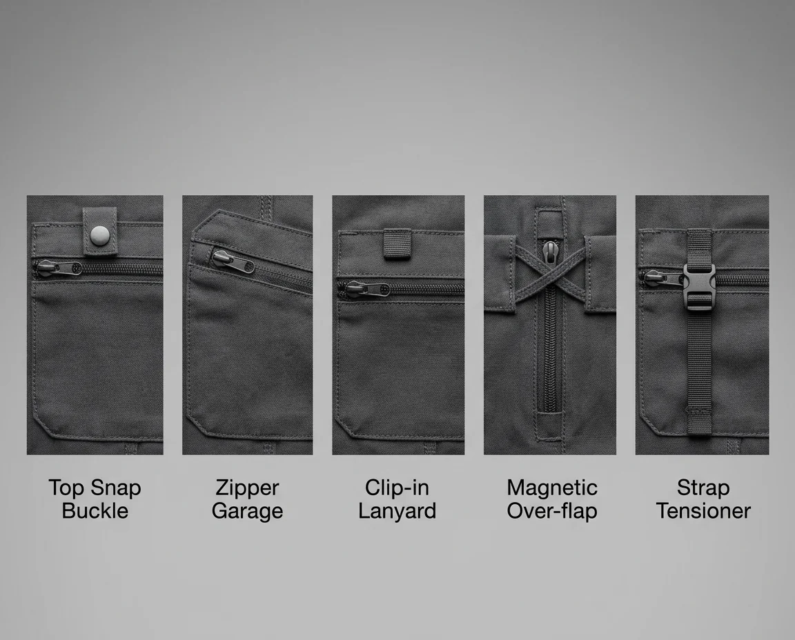 Cargo zip pocket