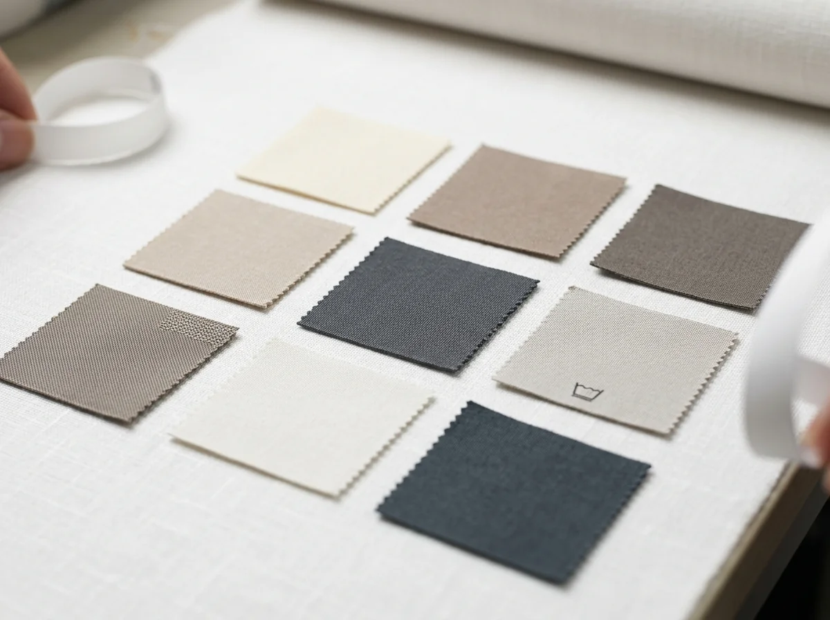 Minimalist neutral brand color palette swatch
