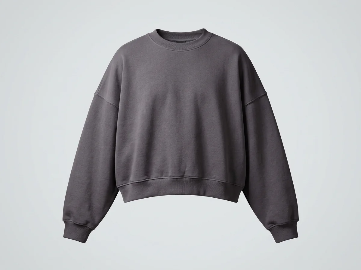 Oversized boxy sweatshirt with drop shoulder for unisex streetwear