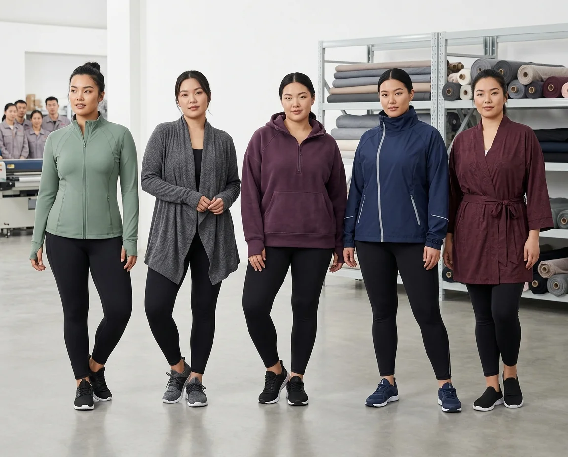 Plus size yoga jackets