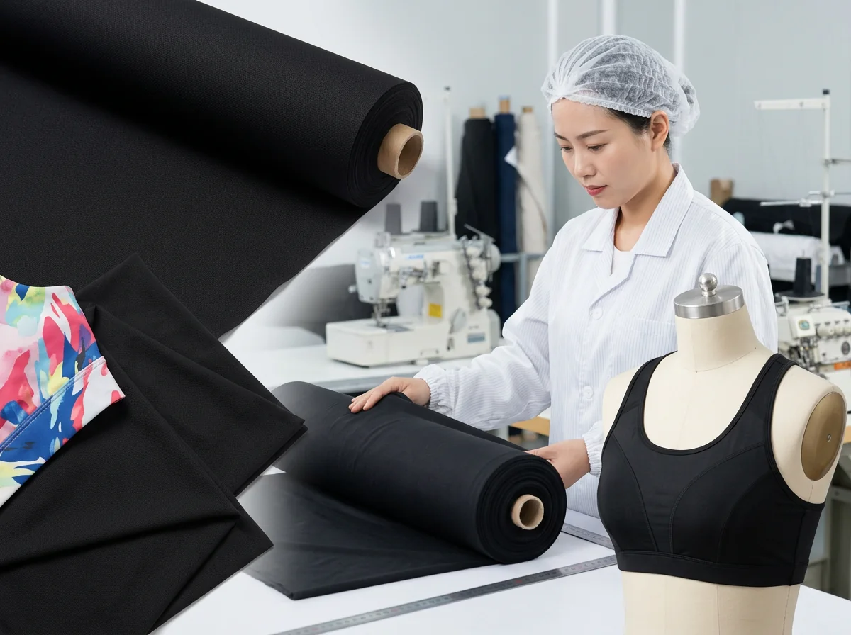 Polyester spandex sports fabric with quick-dry finish