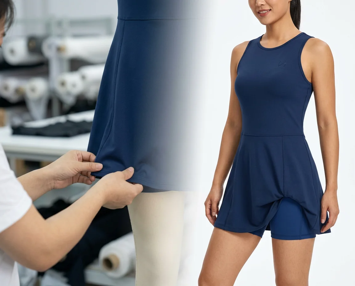 Skort hybrid dress