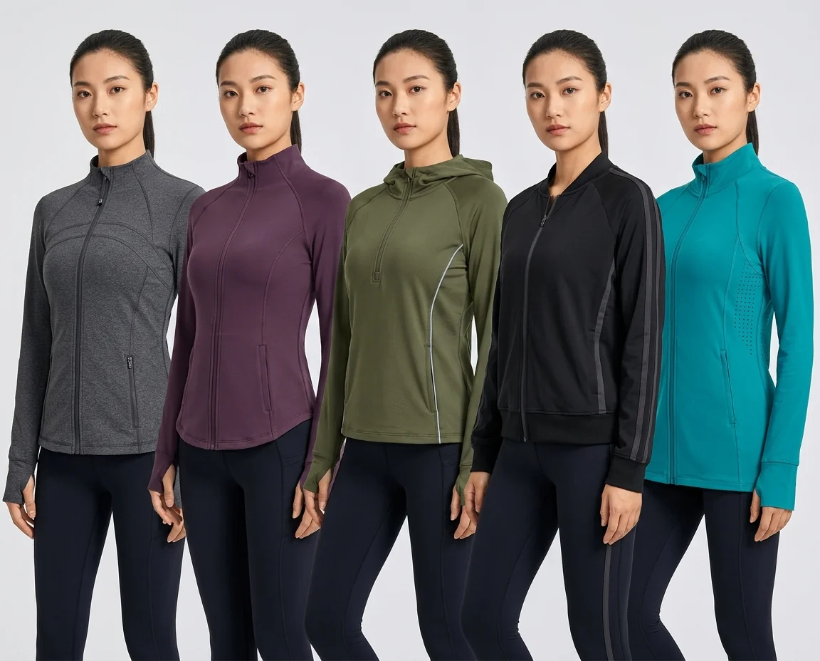 Slim fit yoga outerwear