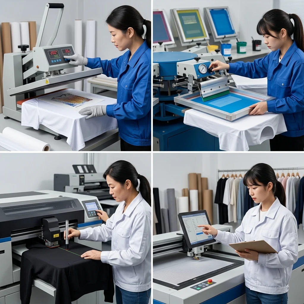 Sublimation screen print DTG print methods