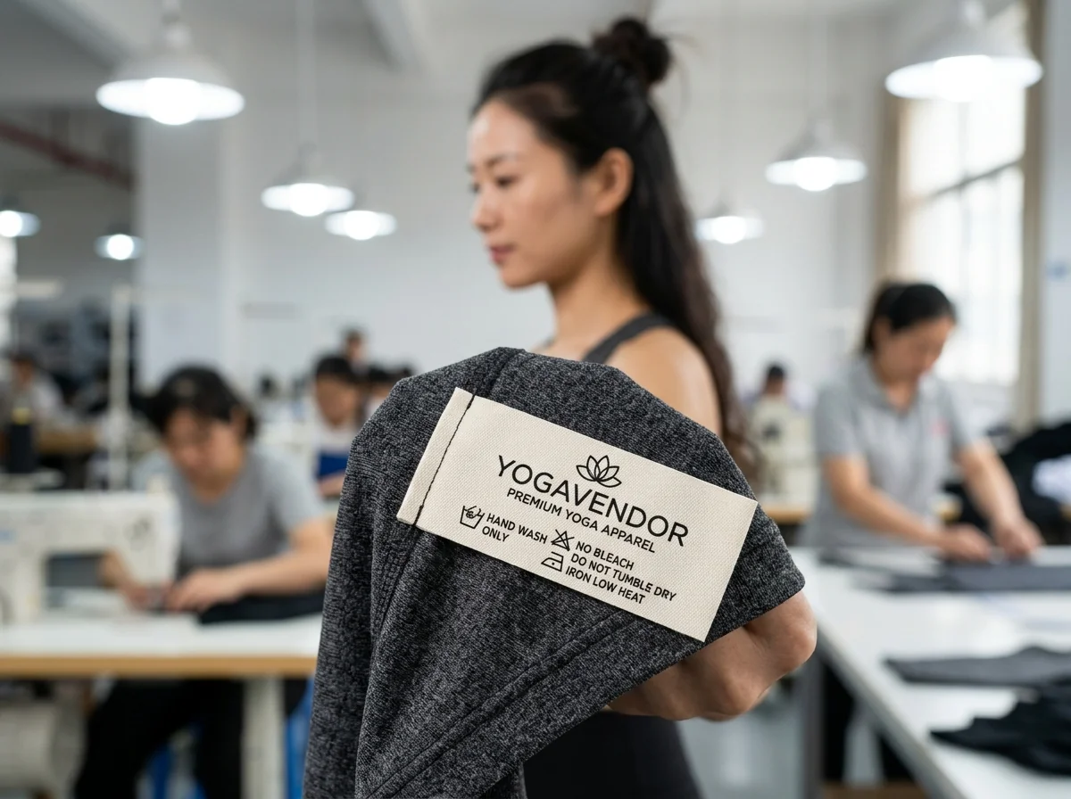 Custom woven neck and care label