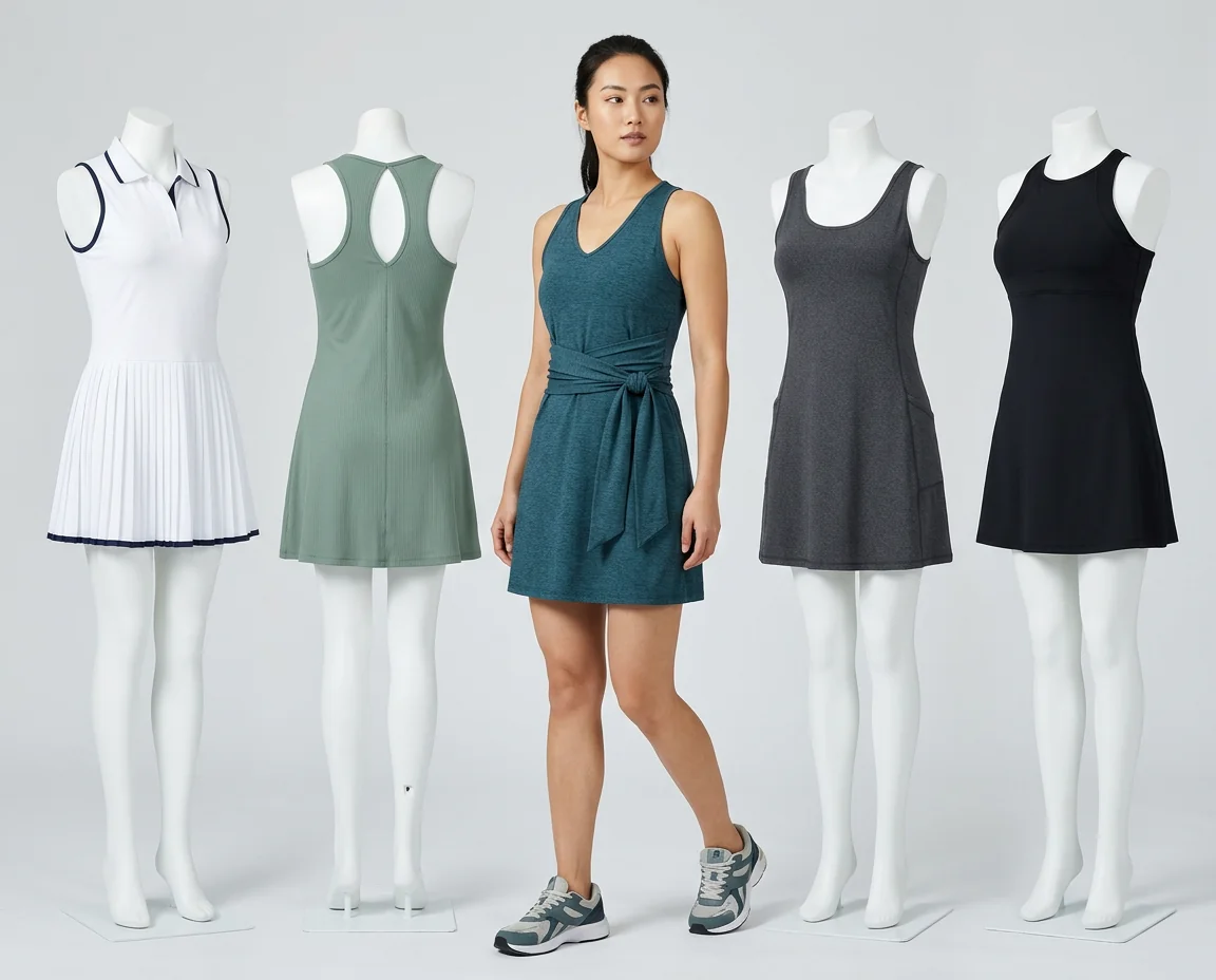 Wrap tie dress