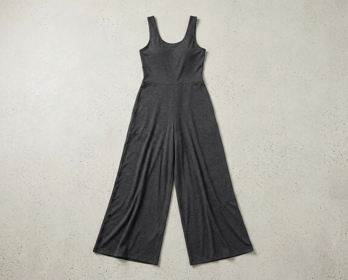Yoga jumpsuit full-length wide-leg
