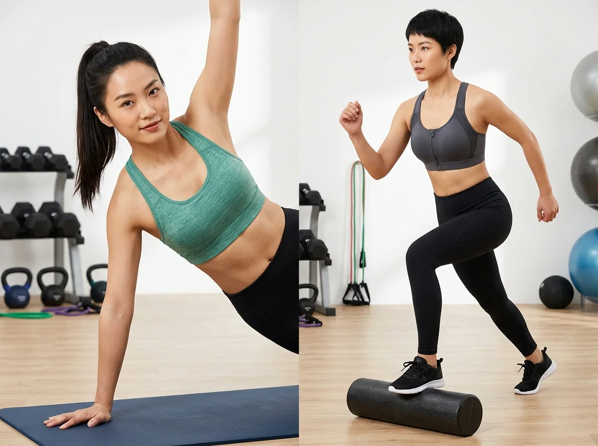 Yoga tops and tanks silhouettes — crop / longline / shelf / long-sleeve / mock-neck