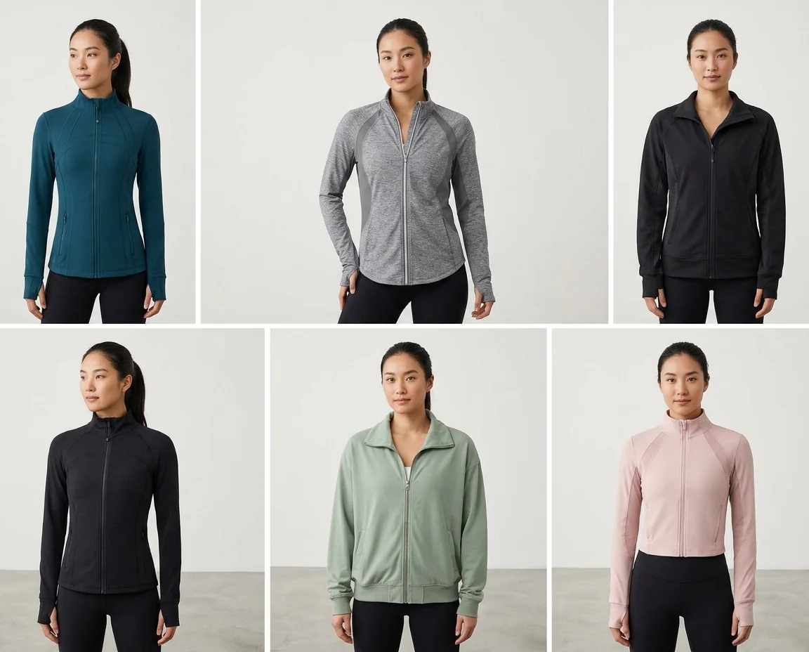 Zip up yoga jackets